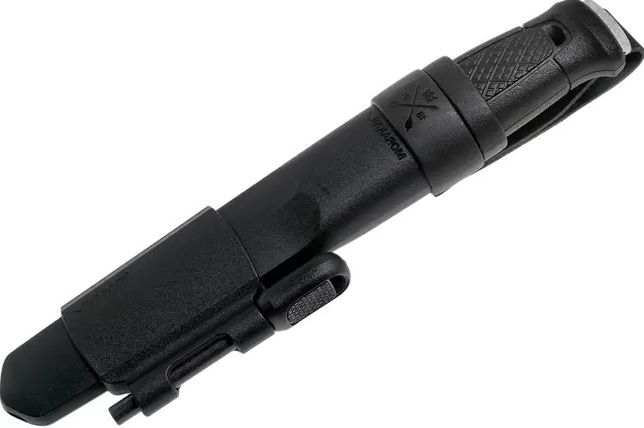 Cuchillo bushcraft Garberg Black con kit de supervivencia. 13914