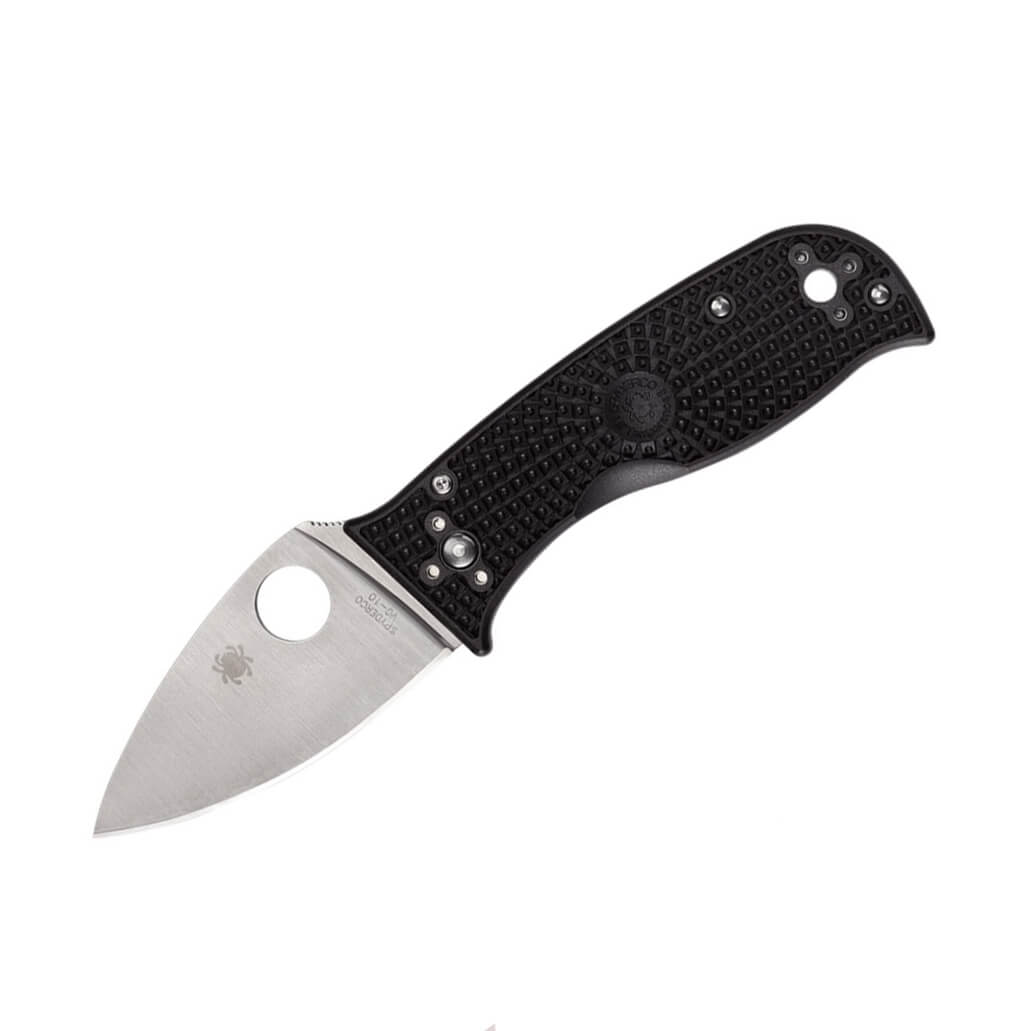 Navaja Spyderco Lil Temperance 3 con mango de FRN negro y y filo ...