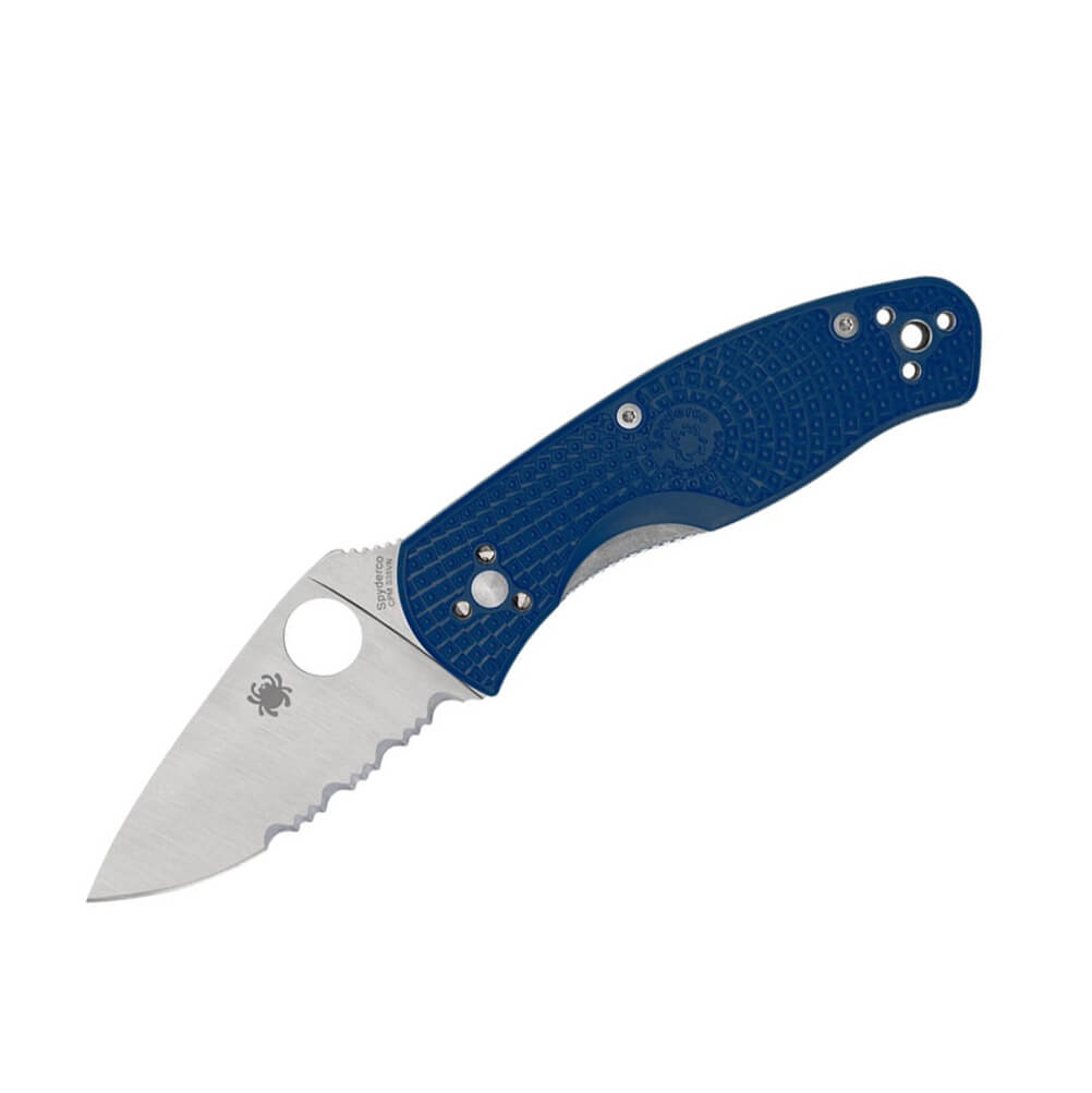 Navaja Spyderco Persistence con mango de FRN azul y filo mixto C1...