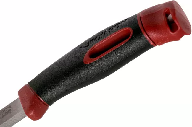 Morakniv Companion Spark Red 10,4 cm bushcraft knife with flint.