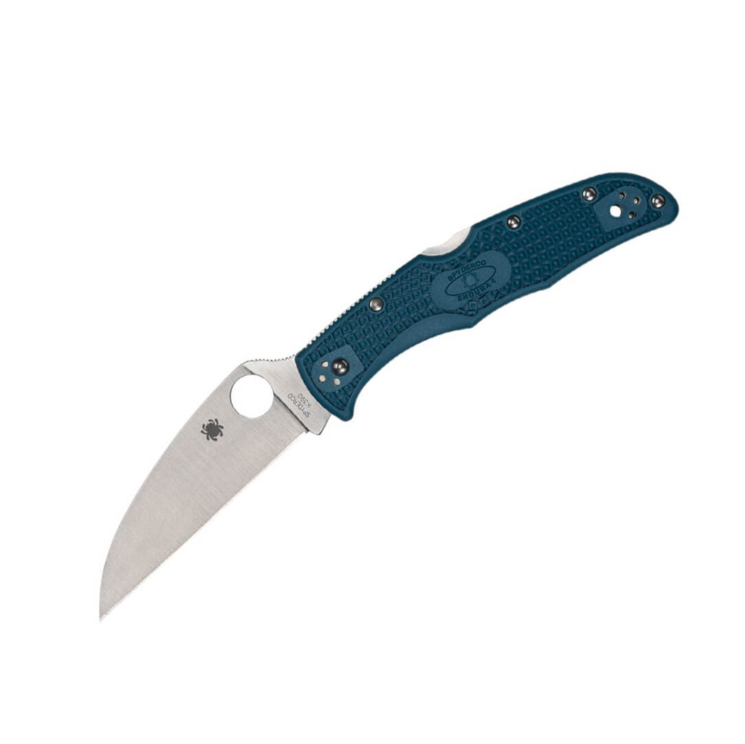 Navaja Spyderco Endura 4 Wharncliffe con mango de FRN azul C10FPW...