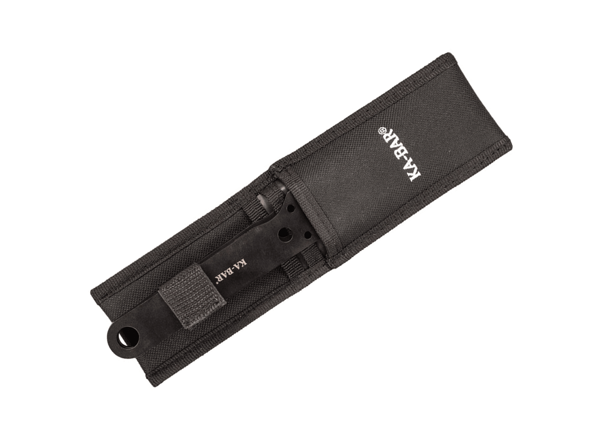 Set 3 cuchillos lanzadores Ka-Bar. Hoja de acero inoxidable de 10 cm.