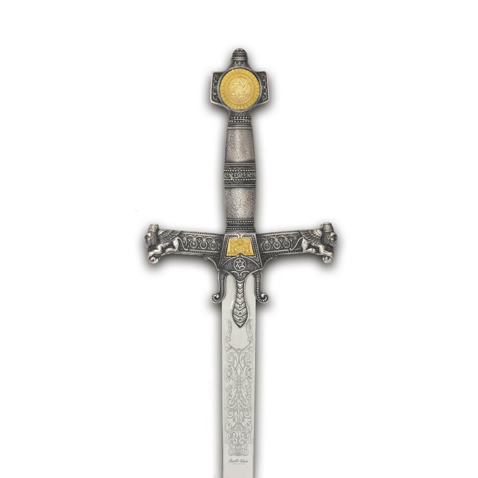 Espada Salomón cadete con empuñadura en plata con grabados Marto 8648