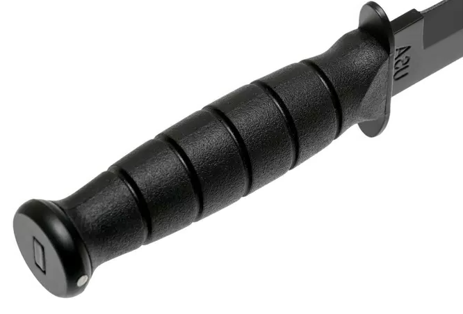 Cuchillo táctico Ka-Bar Kraton G Short Tanto 1254 - Hoja de 13 cm y funda en cuero