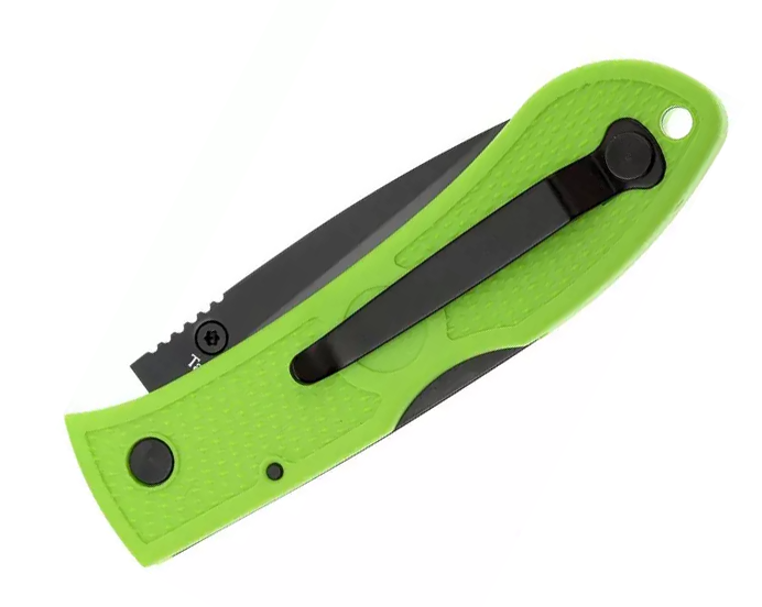 Navaja Ka-Bar Mini Zombie Verde 4072ZG - Hoja de acero inoxidable de 6 cm