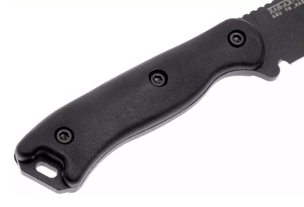 Cuchillo Ka-Bar Becker Short BK16 con hoja drop point de 11 cm + juego empuñaduras + funda