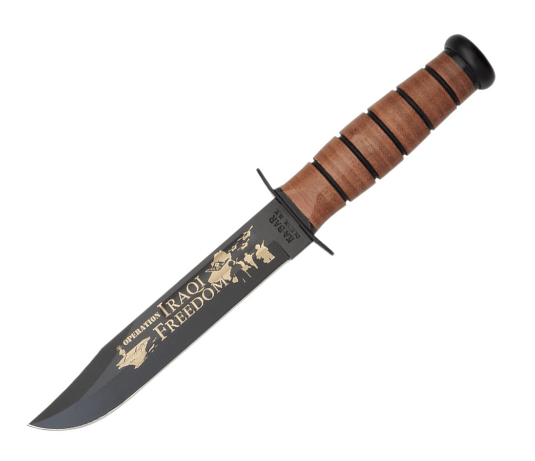 Cuchillo Ka-Bar 9128 conmemorativo de la libertad Iraquí - Cuerpo de Marines de los Estados Unidos