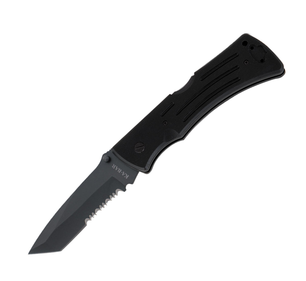 Navaja táctica Ka-Bar Mule G10 3065 - Hoja tanto de 10 cm en acer...