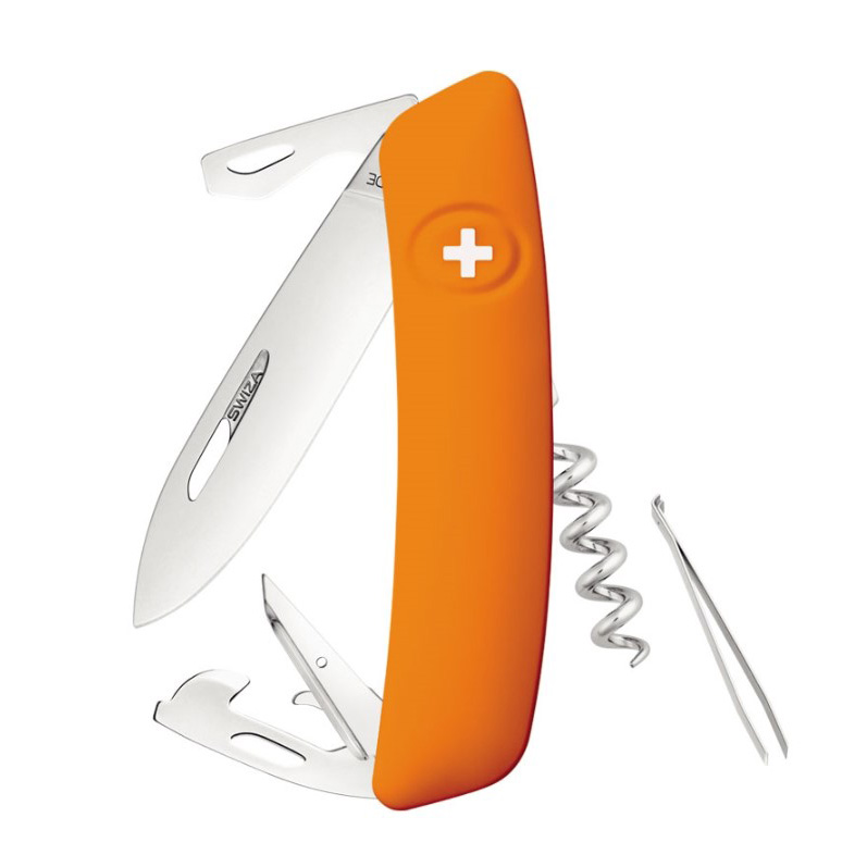 Navaja multiusos Swiza D03 Naranja con 11 funciones
