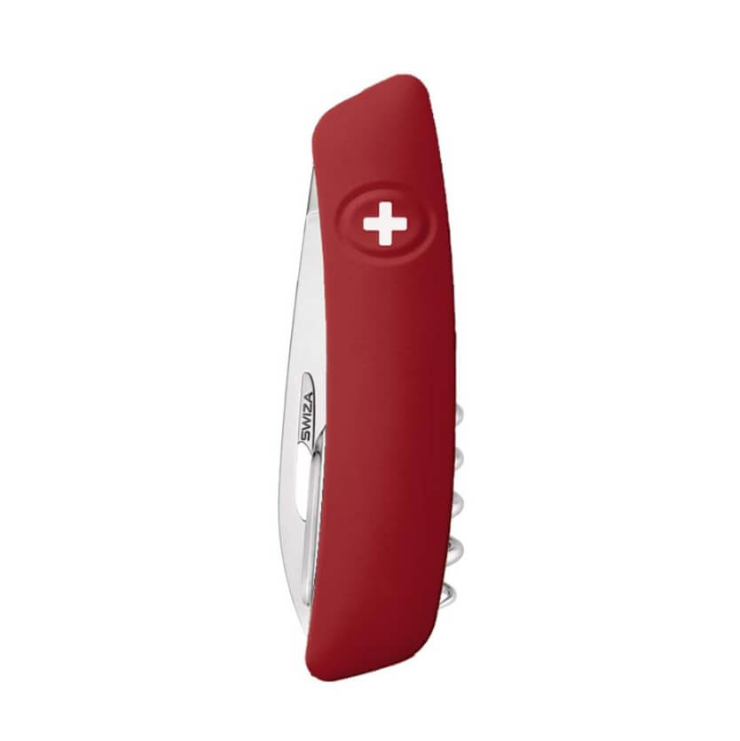 Navaja multiusos Swiza D03 con mango de color Helvetix y hoja pulida