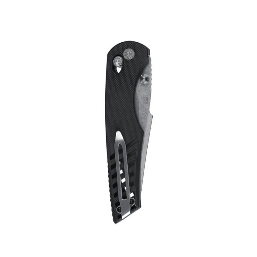 Canivete tático CRKT Definitive Crossbar lock 3820 com cabo preto G10