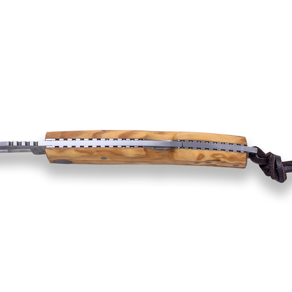 Navaja de bolsillo Joker Iberica con mango de madera de olivo y hoja de 8 cm NO148