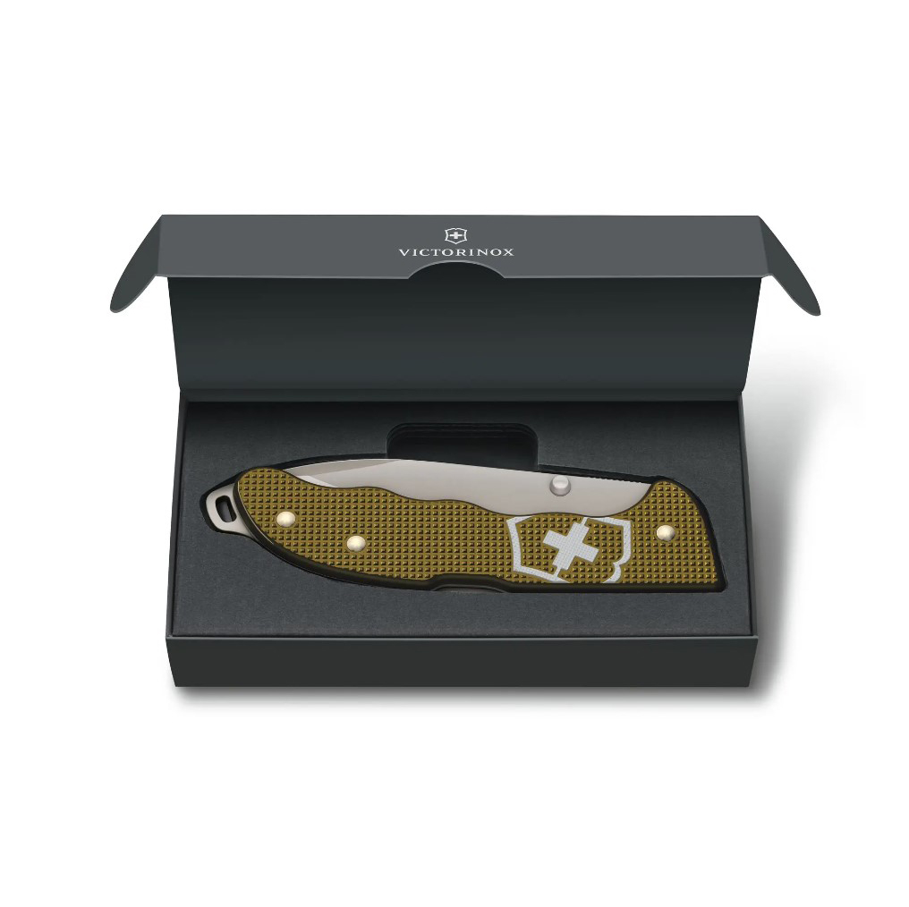 Limitiertes Taschenmesser 2024 Evoke Alox Victorinox braun