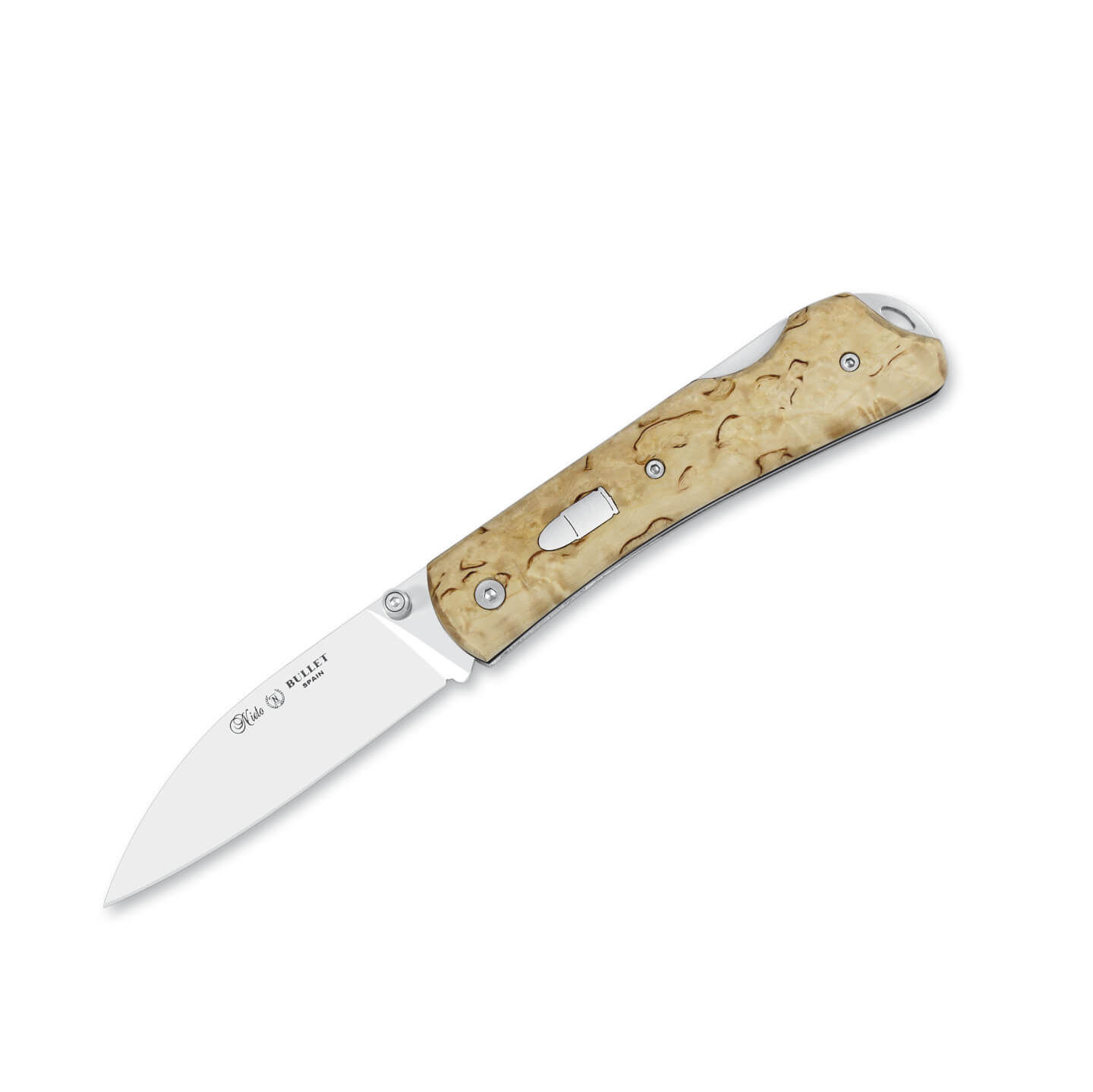 Navaja Nieto Bullet con mango de fibra de carbono con hoja de N69...