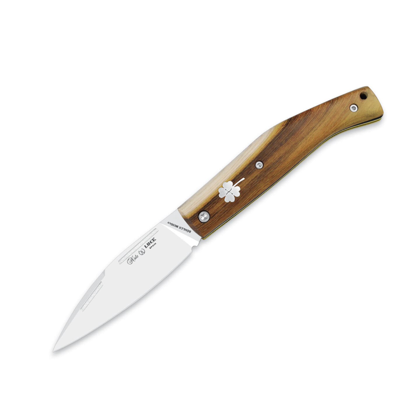Canivete Nieto Luck com lâmina de 8 cm e cabo de madeira pistache