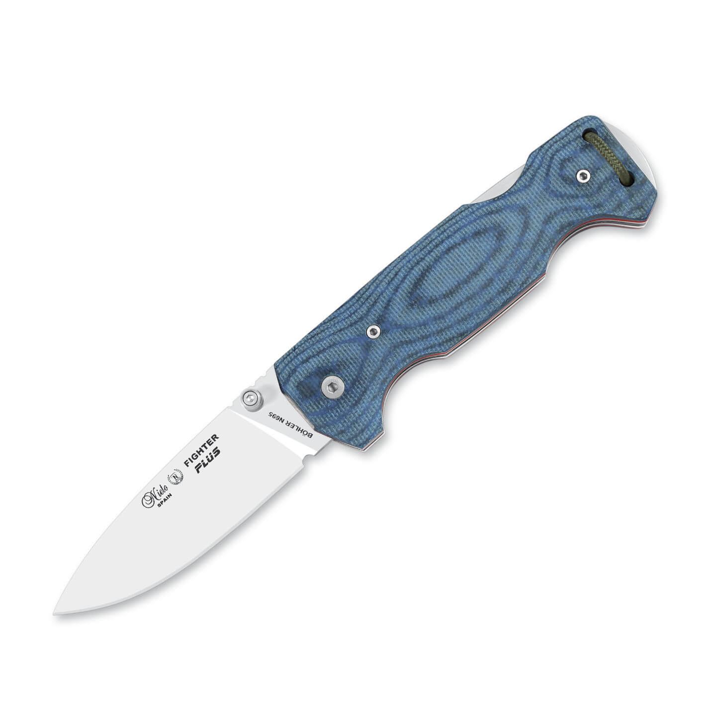Navaja de bolsillo Nieto Fighter Plus con hoja drop point de 8 cm...