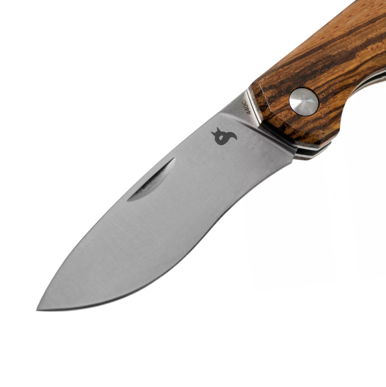 Black Fox Ciol BF-748ZW EDC pocket knife with zebrawood handle
