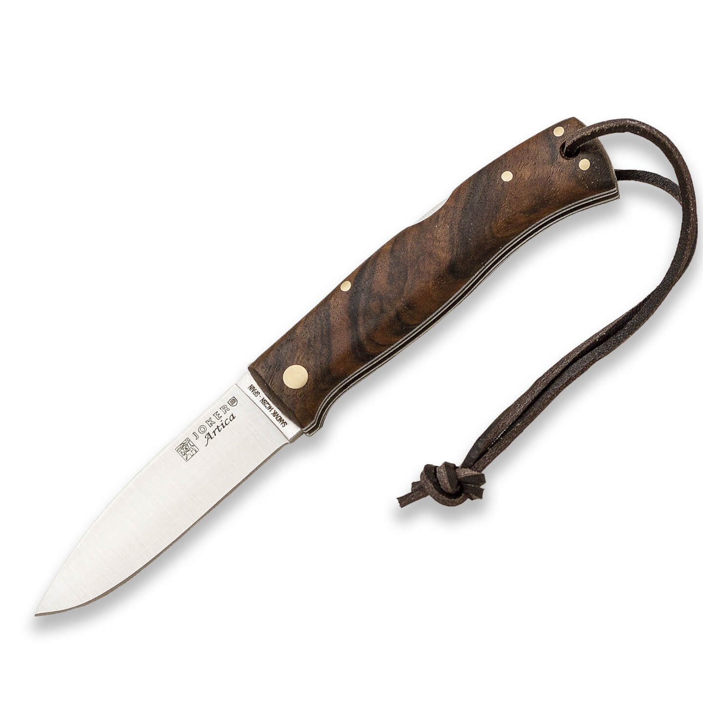 Navaja de bolsillo Joker Ártica con mango de madera de nogal y ho...