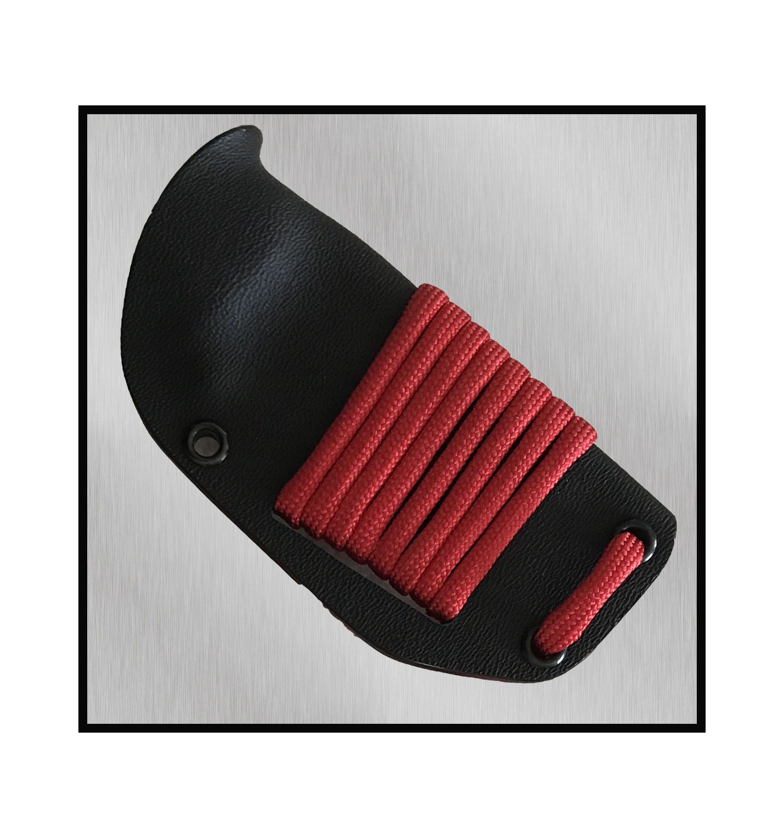 Faca tática Nieto Chamán micra com cabo micarta preto e lâmina de aço Böhler com bainha kydex