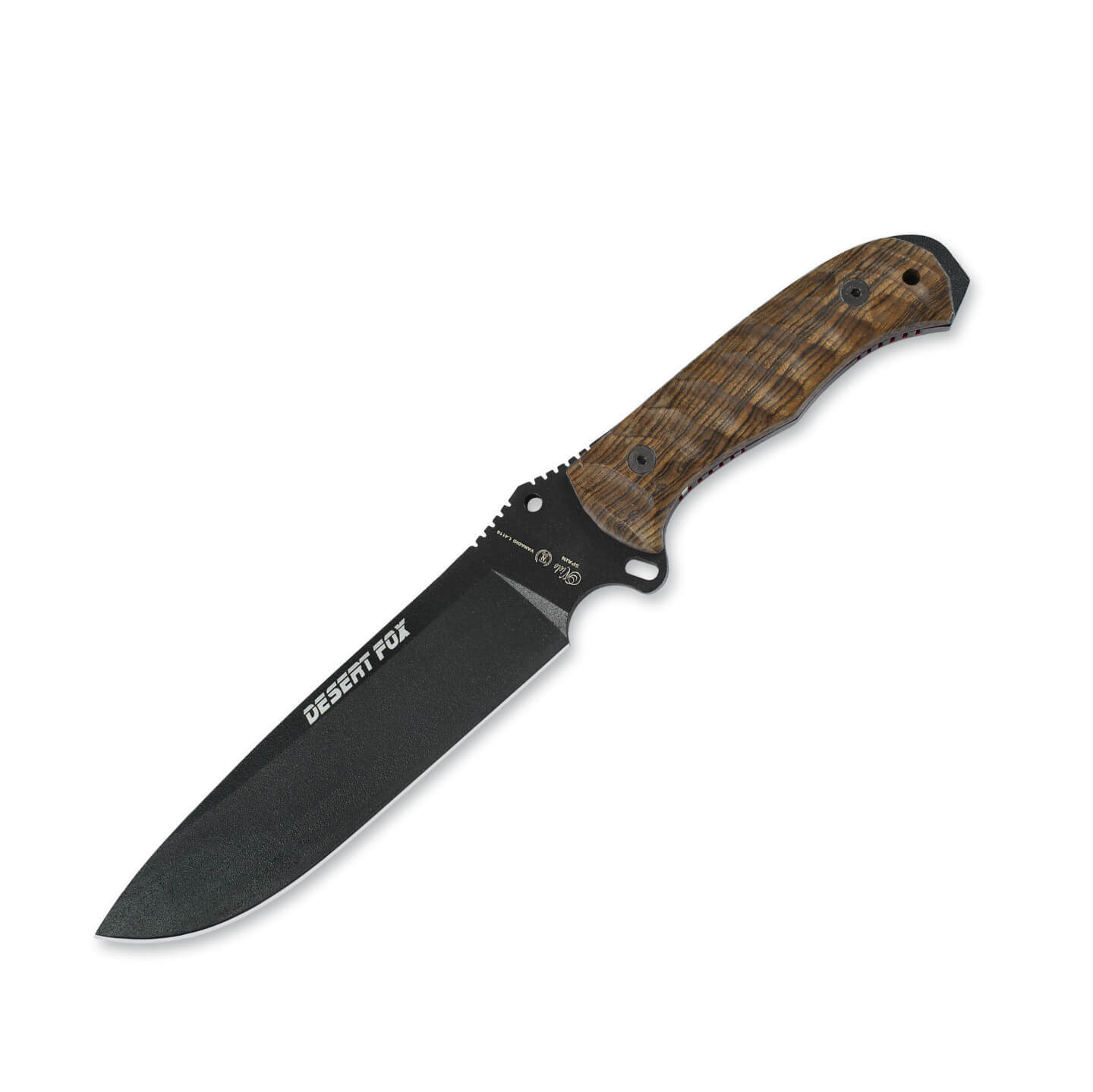 Cuchillo de supervivencia Nieto Desert Fox con mango de madera de...
