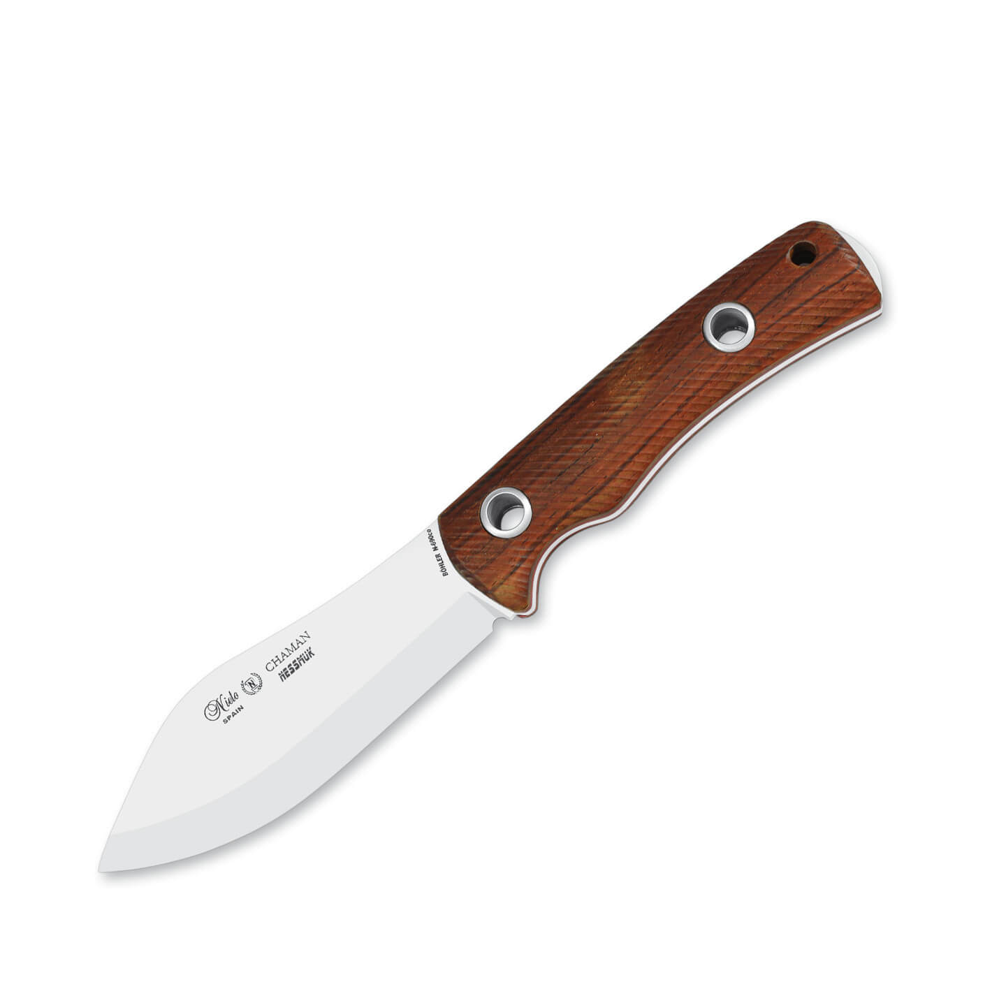 Cuchillo Nieto Chaman Nessmuk con mango de madera de cocobolo y h...