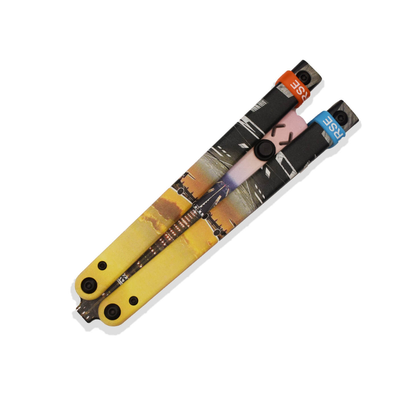 Navaja abanico de entrenamiento JKR de plástico