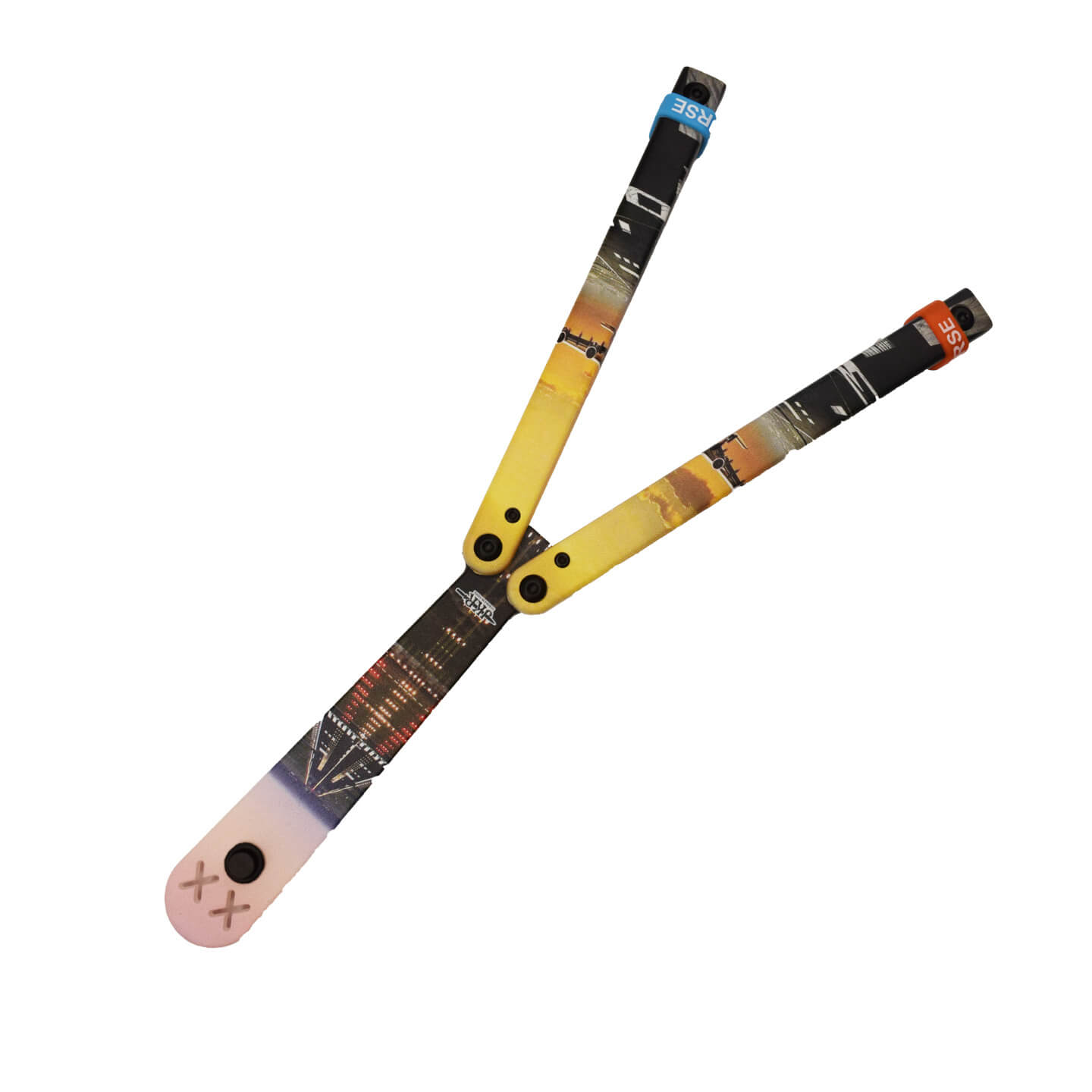 Navaja abanico de entrenamiento JKR de plástico