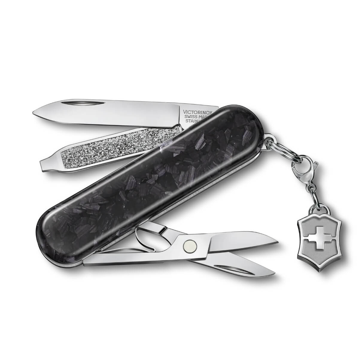 Couteau suisse Classic SD Brilliant Carbon à 5 fonctions