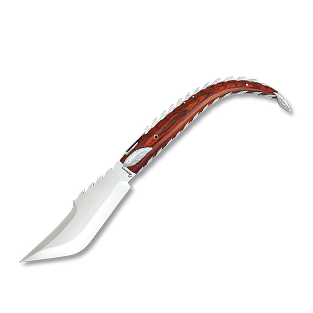 Navaja Espino gigante con mango de estamina y acero hoja de 22.5 ...