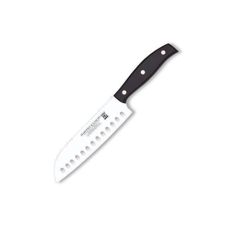 Faca Santoku com lâmina maciça de 18,5 cm e cabo em polioximetile...