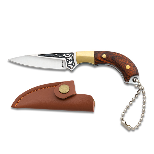 Cuchillo de caza con hoja de 4.7 cm y mango de estamina