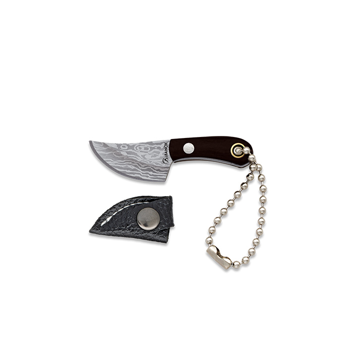 Cuchillo mini con hoja de 2.8 cm y mango de estamina negra