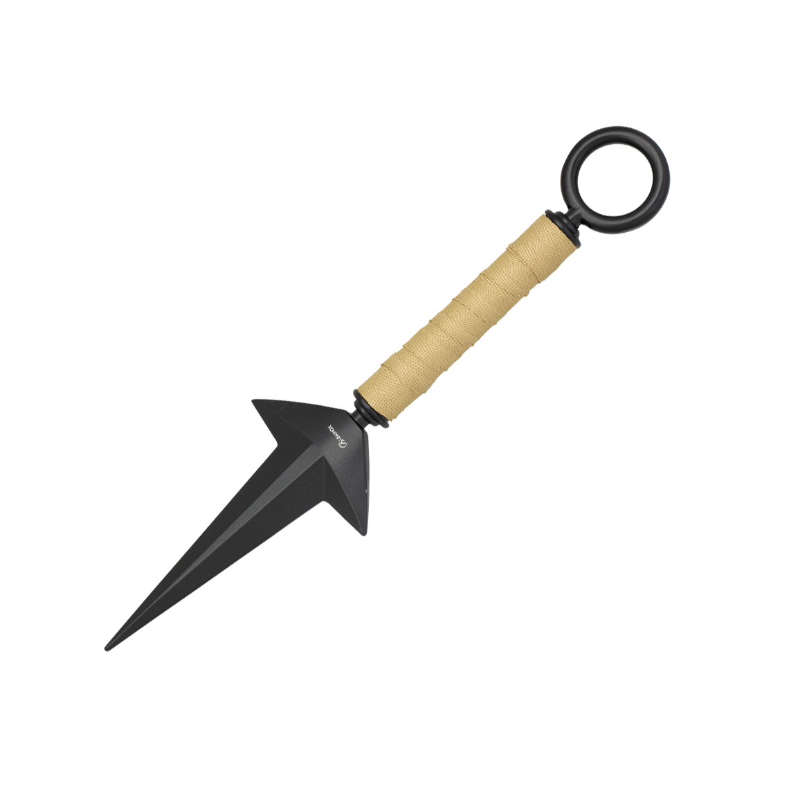 Lanzador sin filo con mango de cordón color coyote