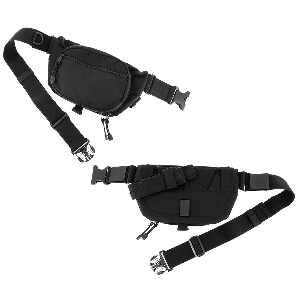 Riñonera multifunción negra GK para arma automática y accesorios