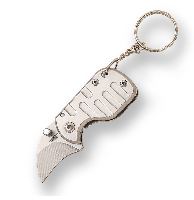 Navaja llavero JKR con mango satinado y hoja de 2,70 cm