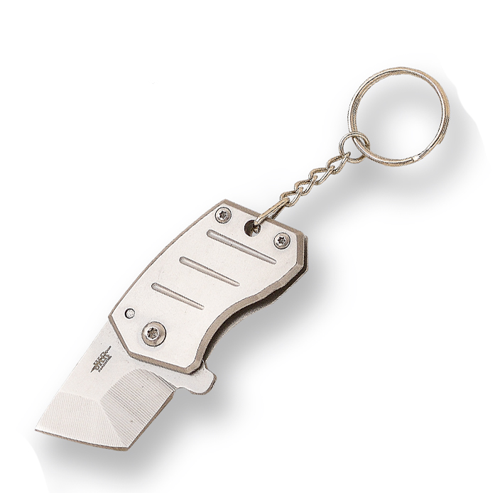 Navaja llavero JKR con mango satinado y hoja de 3 cm