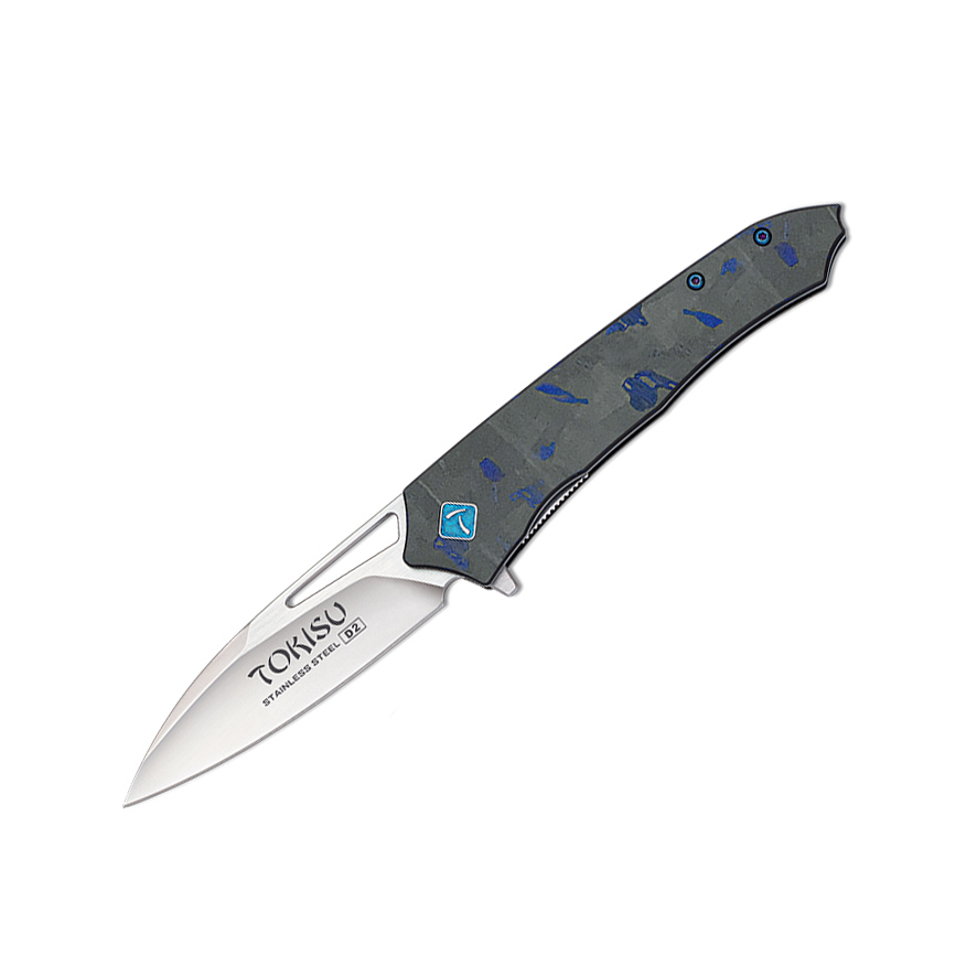 Navaja táctica Tokisu con mango de G10 y fibra de carbono y hoja ...