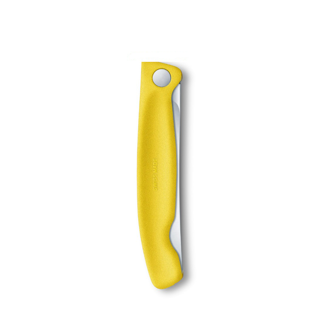 Cuchillo de mesa plegable Victorinox Swiss Classic filo dentado mango amarillo