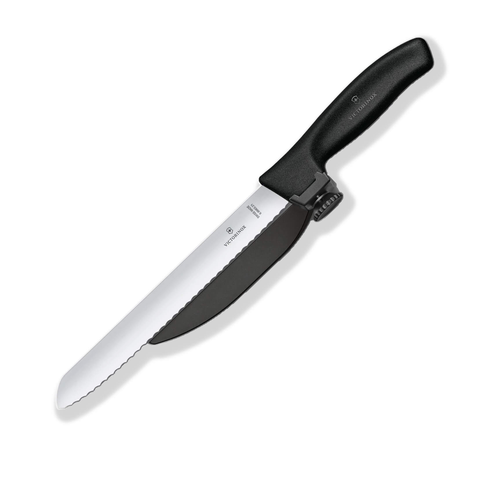 Cuchillo panero Dux Victorinox de mango negro con hoja de 21 cm y...