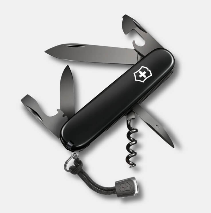 Canivete suíço Victorinox Spartan Onyx Black com 13 funções