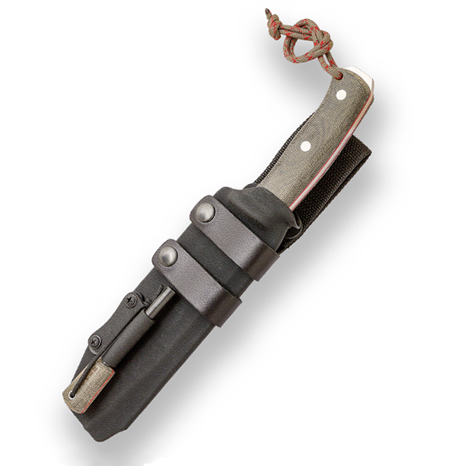 Cuchillo Joker Nomad 6,5" con funda Kydex y pedernal