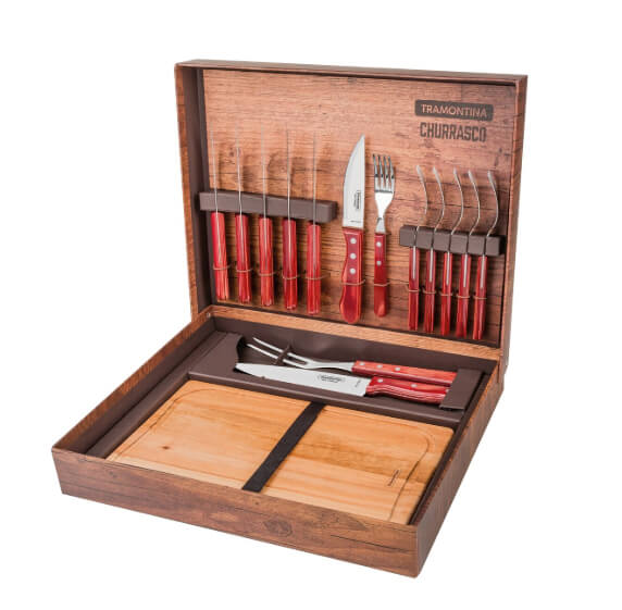 Set cuchillos para barbacoa de 15 piezas Tramontina