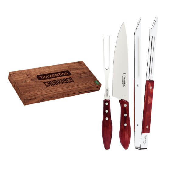 Set cuchillos para barbacoa de 3 piezas Tramontina 