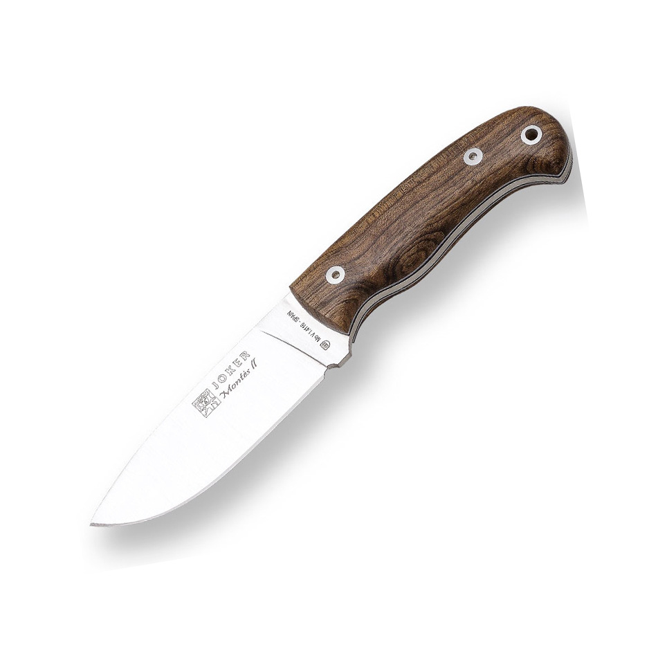 Cuchillo Joker Montes II con mango de madera de nogal y separador...