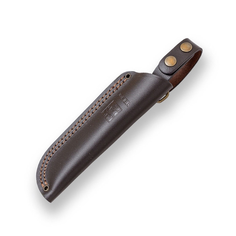 Cuchillo bushcraft con mango de madera de olivo Joker Nessmuk