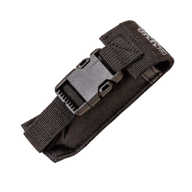 Canivete tática JKR PRO com cabo em alumínio emborrachado preto