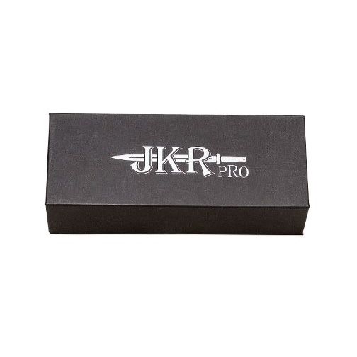 Canivete tática JKR PRO com cabo em alumínio emborrachado preto