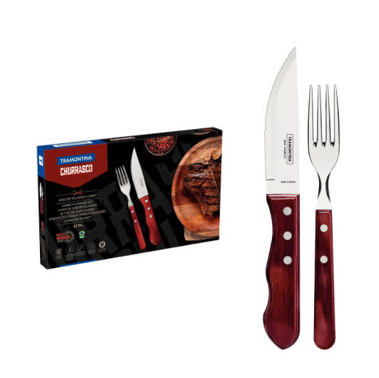 Set cubiertos para barbacoa o cocina de 12 piezas Tramontina
