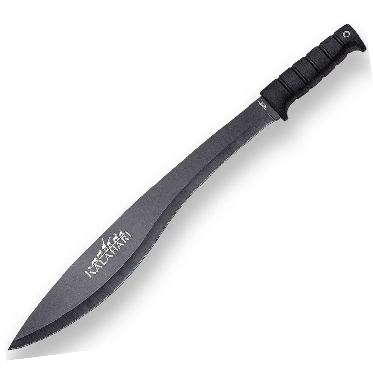 Machete Kalahari JKR con hoja negra de 45 cm y mango de goma negr...