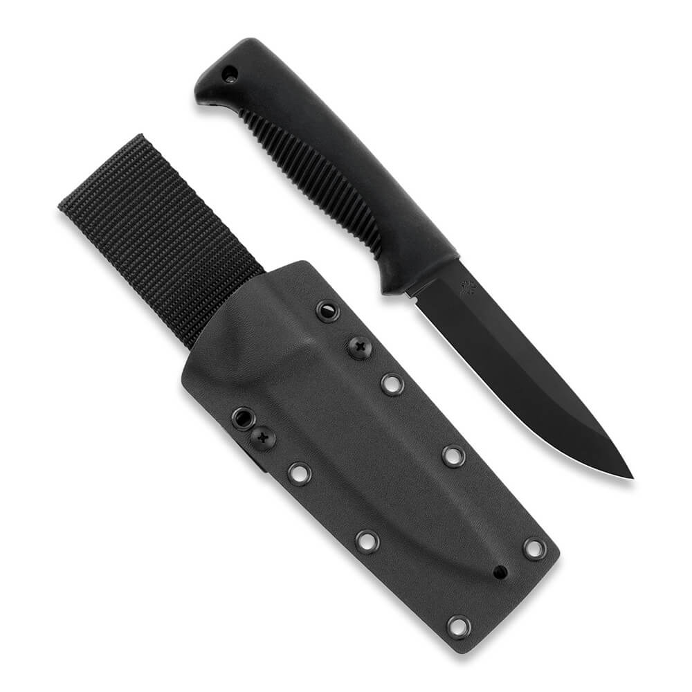 Cuchillo M07 Ranger Puukko con recubrimiento PTFE negro en la hoj...